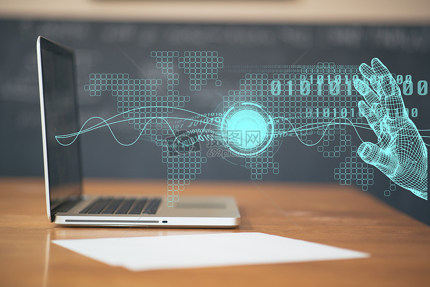 電腦中的高科技圖片素材——探索信息技術(shù)視覺(jué)化呈現(xiàn)