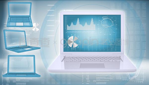 高科技背景下的筆記本電腦 信息技術革新的核心載體